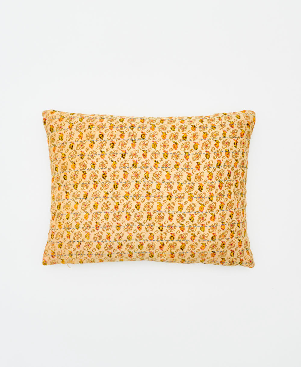 small lumbar pillow with removeable down feather insert