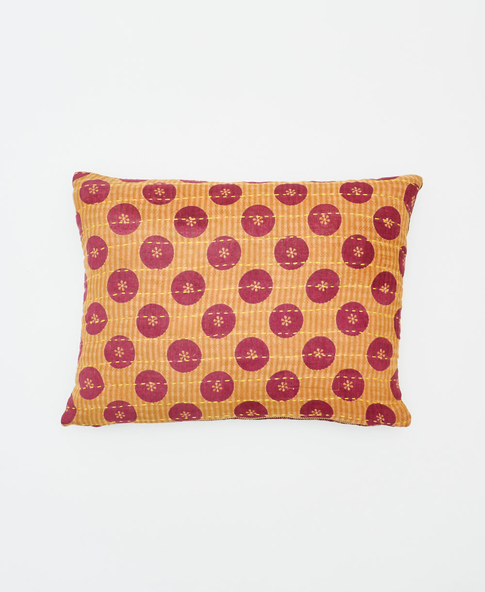 small lumbar pillow with removeable down feather insert
