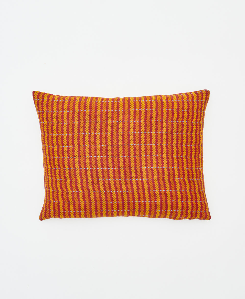 small lumbar pillow with removeable down feather insert