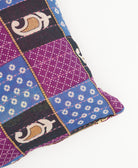 kantha embroidery on small throw pillow
