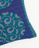 kantha embroidery on small throw pillow