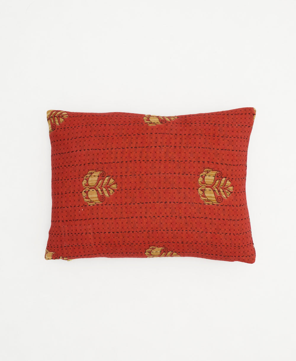 small lumbar pillow with removeable down feather insert