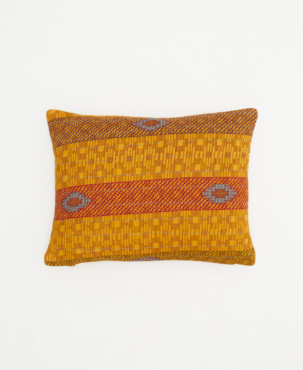 small lumbar pillow with removeable down feather insert