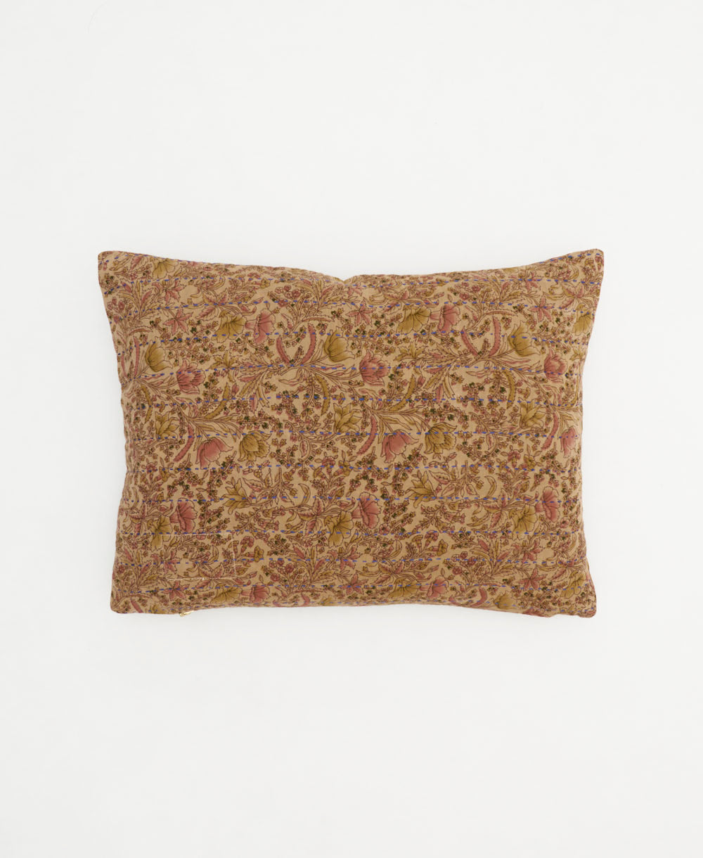 small lumbar pillow with removeable down feather insert