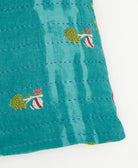 kantha embroidery on small throw pillow