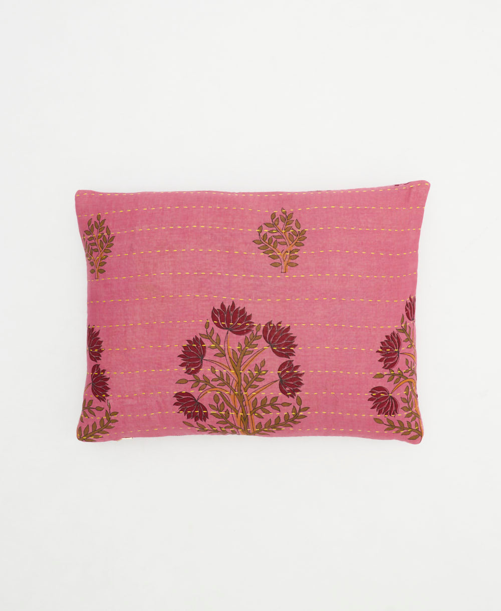 small lumbar pillow with removeable down feather insert