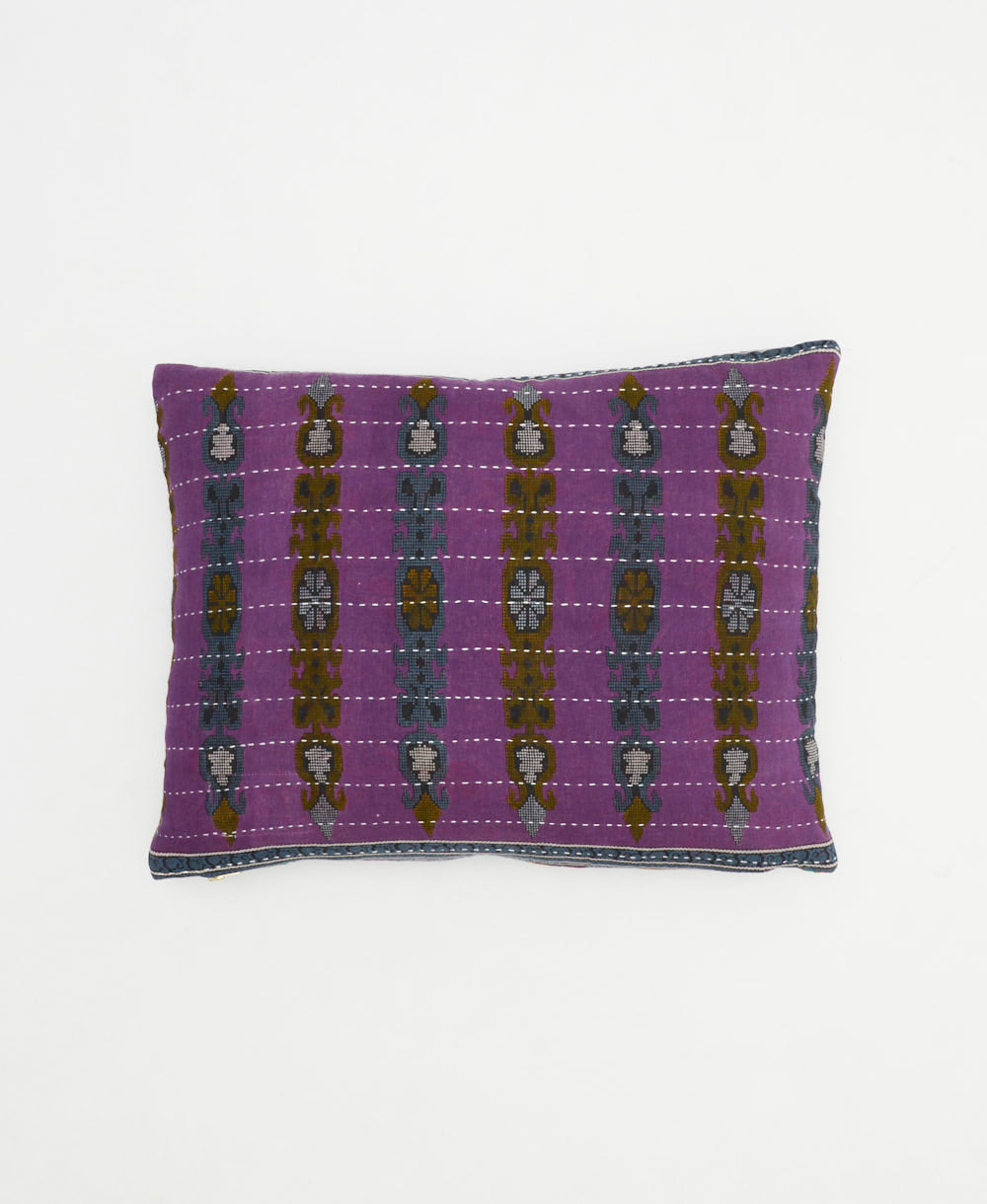 small lumbar pillow with removeable down feather insert
