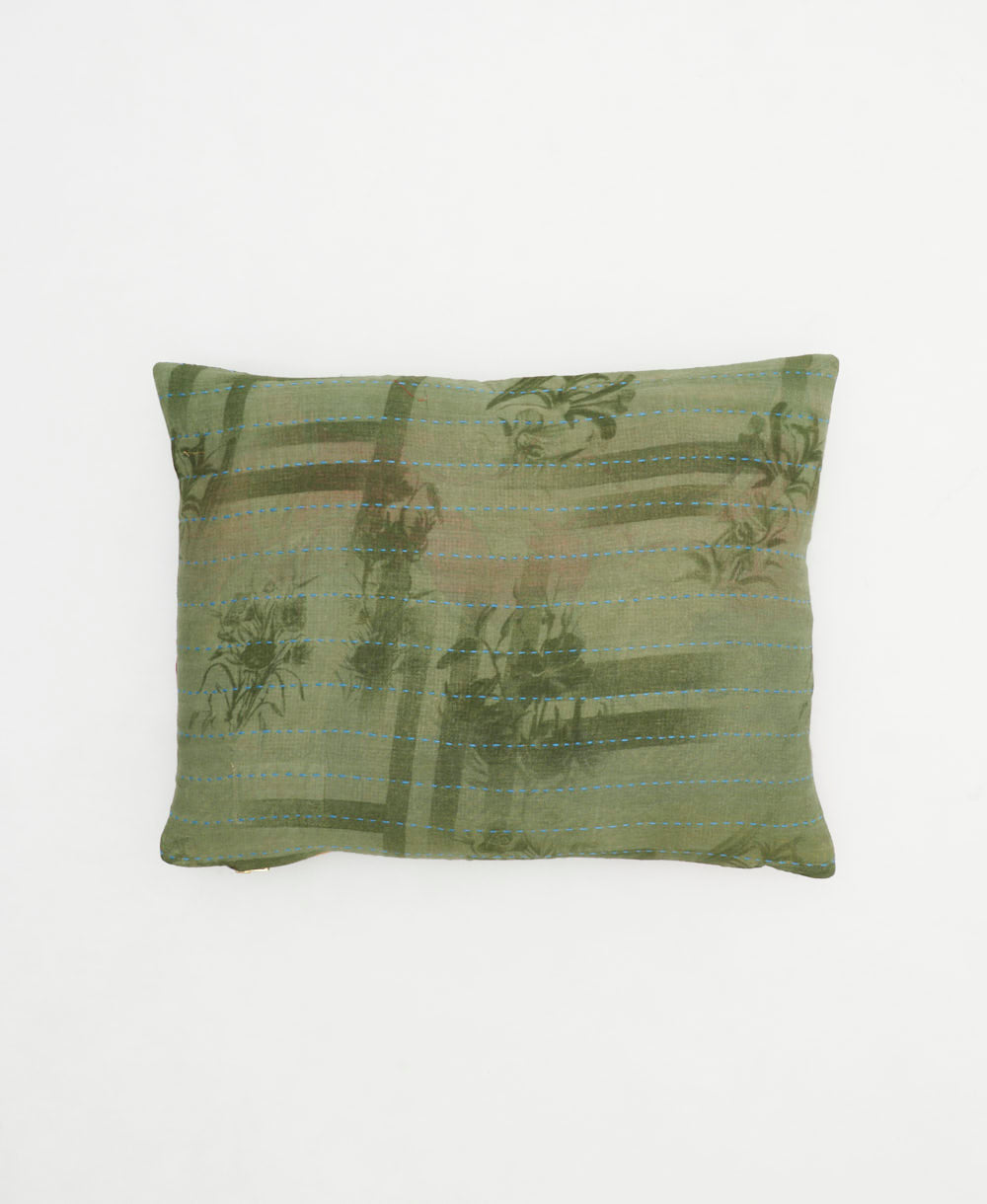 small lumbar pillow with removeable down feather insert
