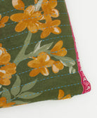 kantha embroidery on small throw pillow
