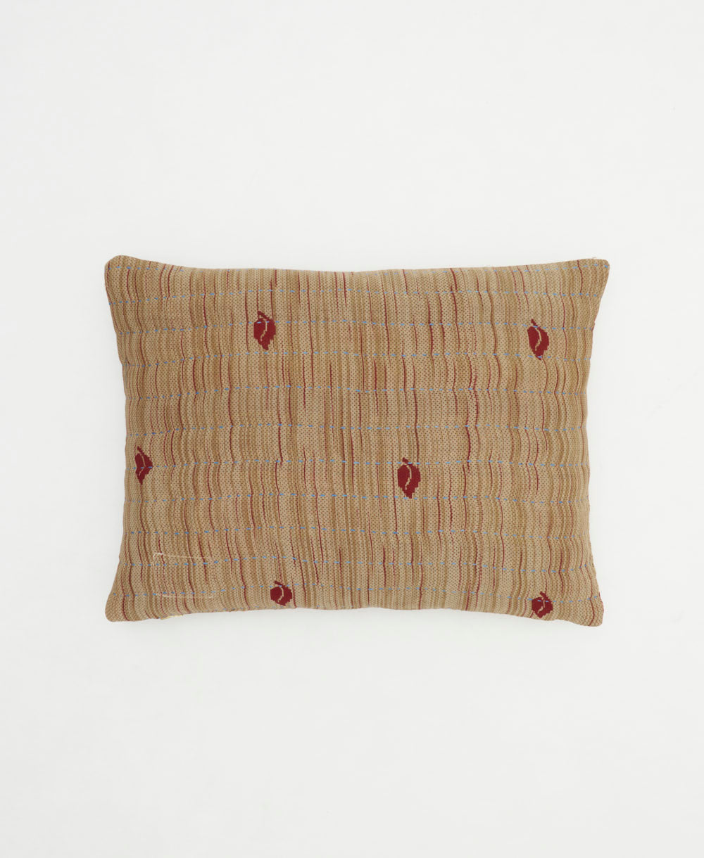 small lumbar pillow with removeable down feather insert