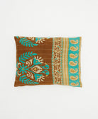 small pillow with bold print handmade in India from vintage cotton fabrics