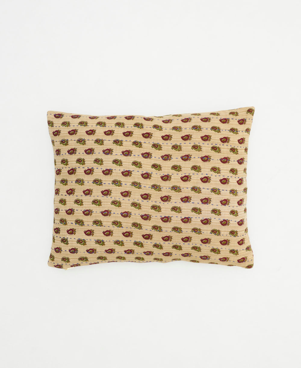 small lumbar pillow with removeable down feather insert