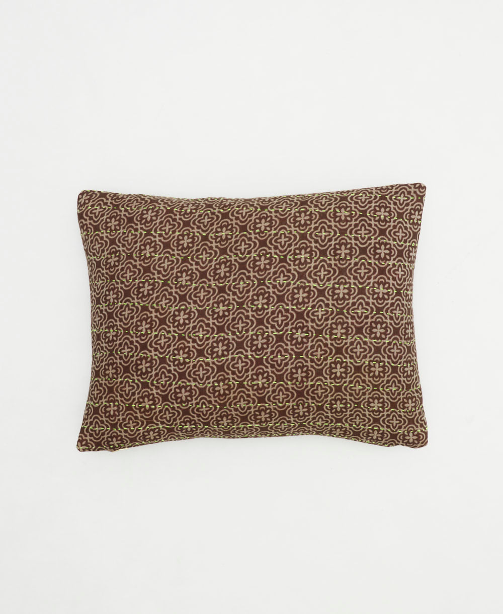 small lumbar pillow with removeable down feather insert