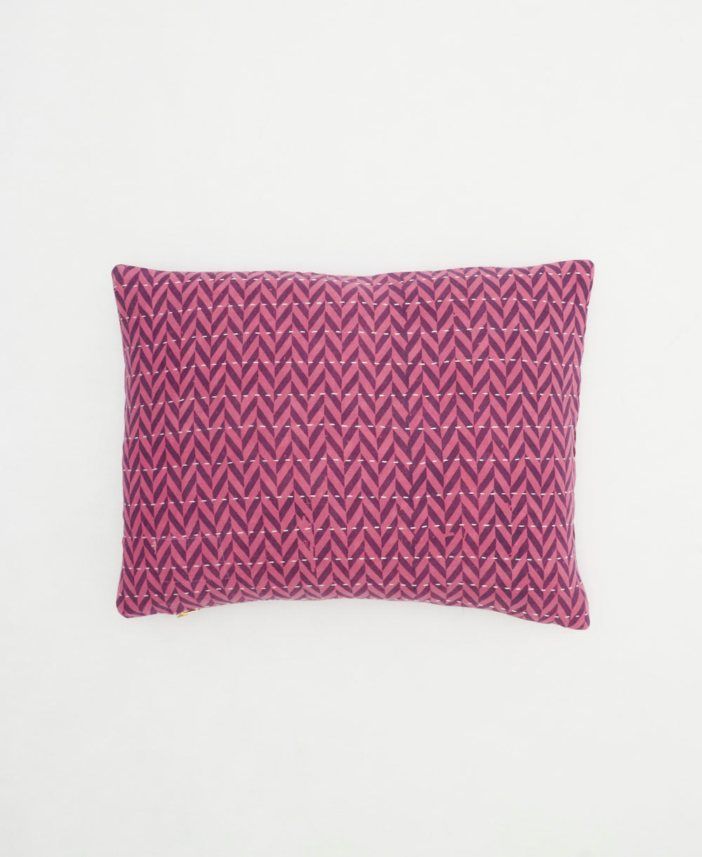 small lumbar pillow with removeable down feather insert