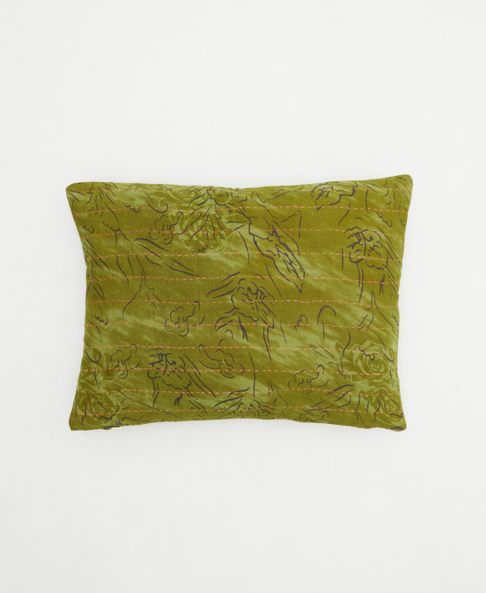 small lumbar pillow with removeable down feather insert