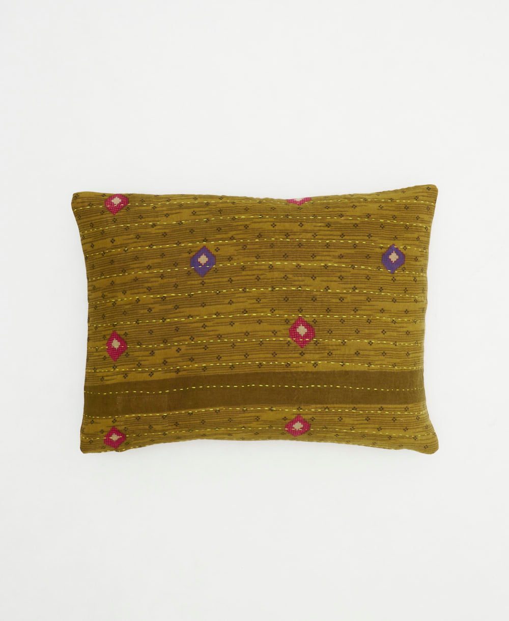 small lumbar pillow with removeable down feather insert