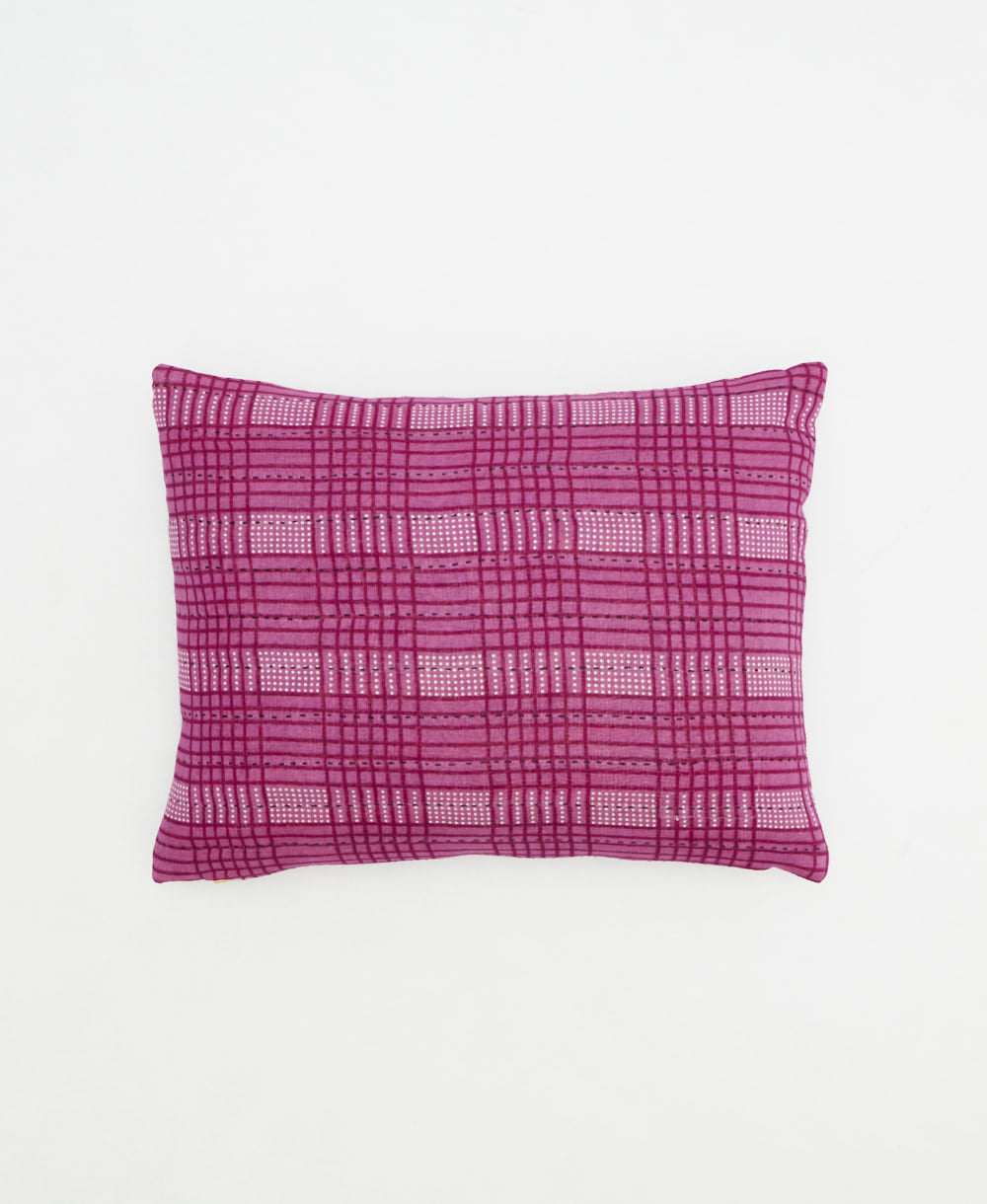 small lumbar pillow with removeable down feather insert