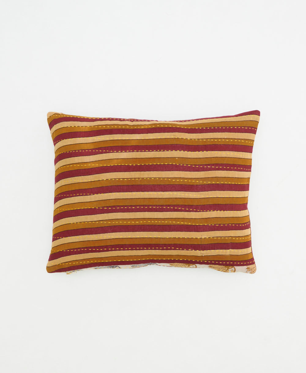 small lumbar pillow with removeable down feather insert