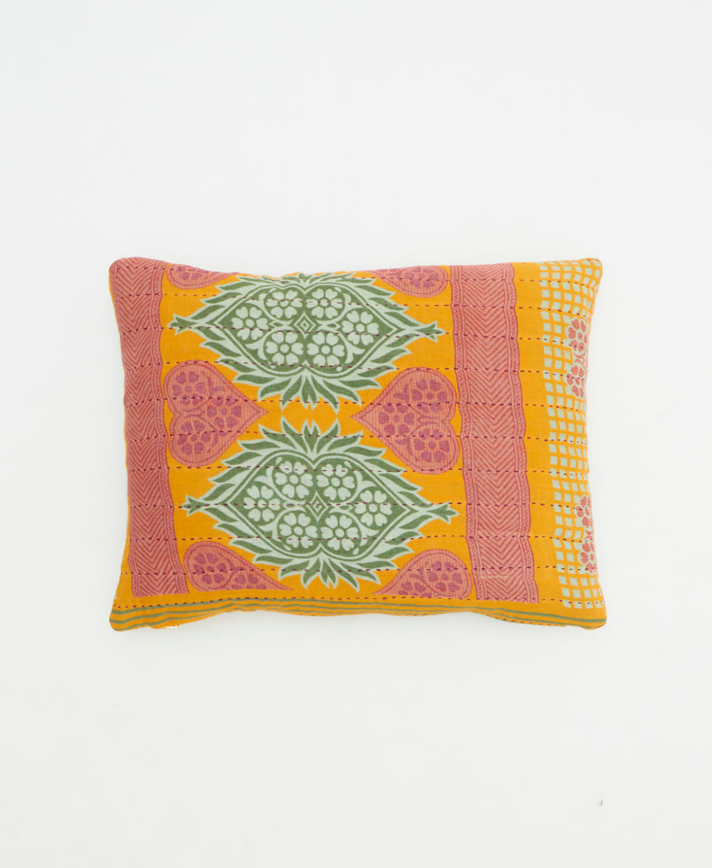 small lumbar pillow with removeable down feather insert