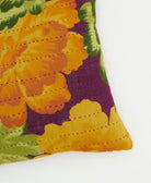 kantha embroidery on small throw pillow