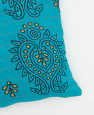 kantha embroidery on small throw pillow