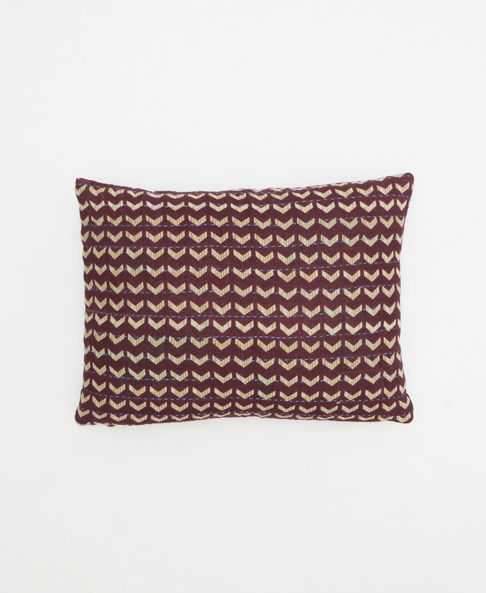 small lumbar pillow with removeable down feather insert