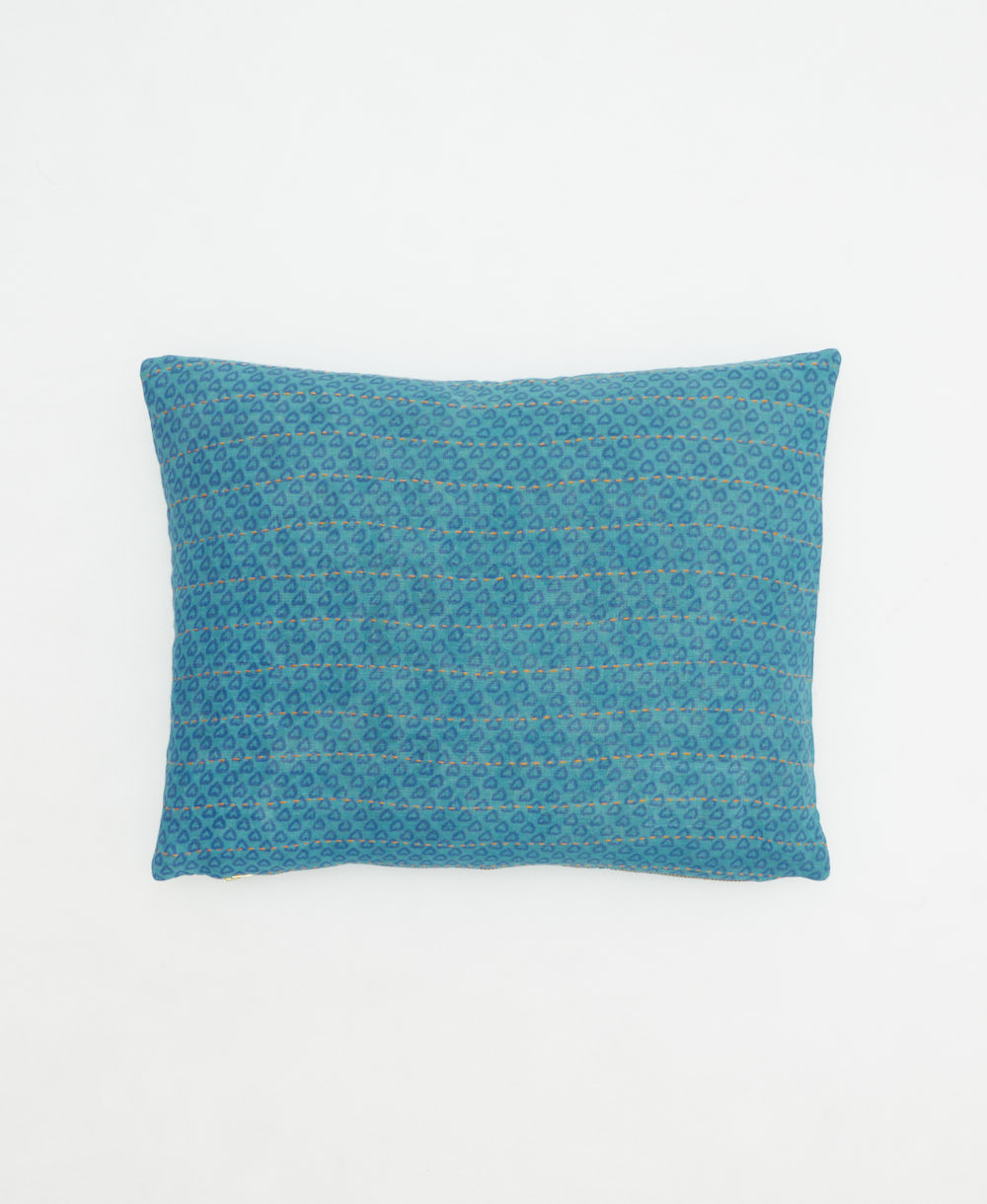small lumbar pillow with removeable down feather insert