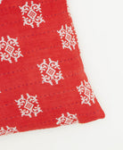 kantha embroidery on small throw pillow