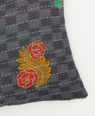 kantha embroidery on small throw pillow