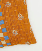 kantha embroidery on small throw pillow