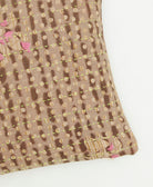 kantha embroidery on small throw pillow
