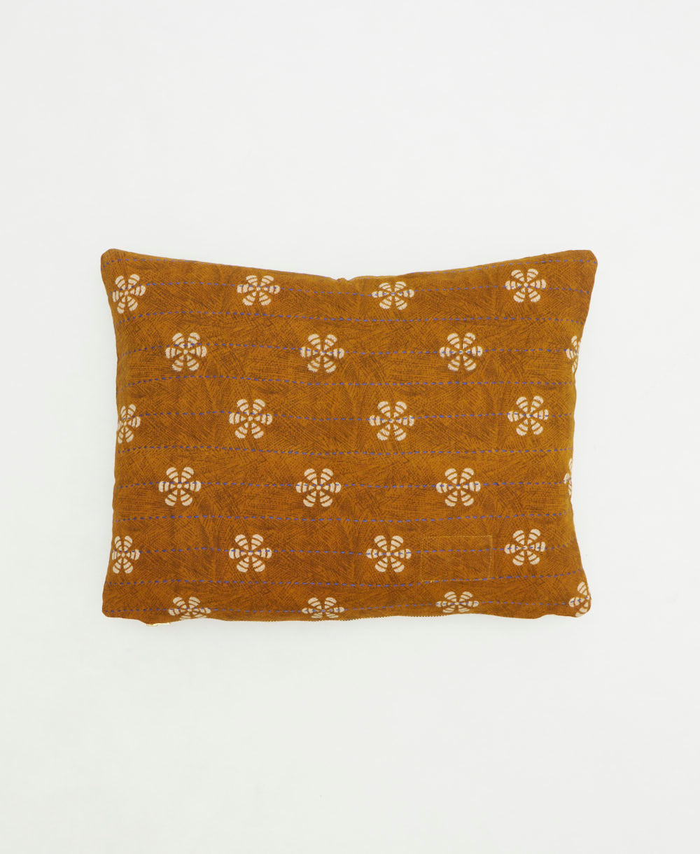 small lumbar pillow with removeable down feather insert