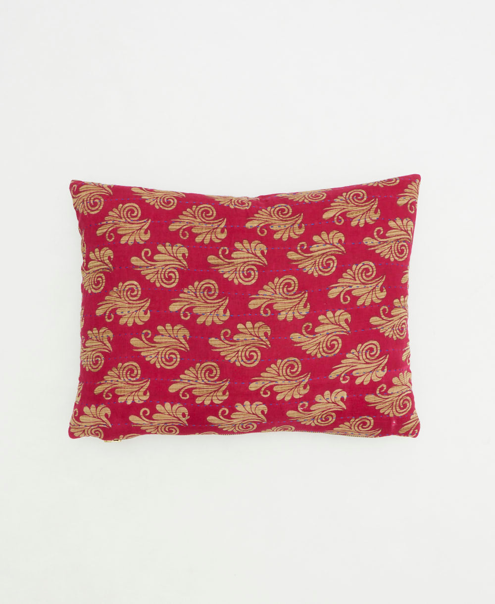 small lumbar pillow with removeable down feather insert
