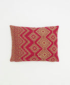 small pillow handmade in India from vintage cotton fabrics