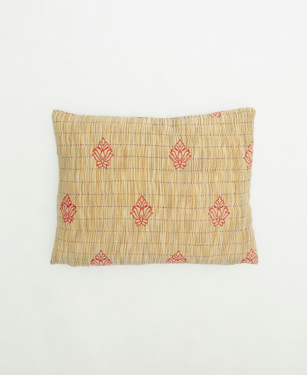 small lumbar pillow with removeable down feather insert