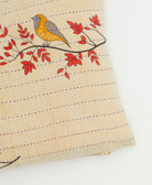 kantha embroidery on small throw pillow
