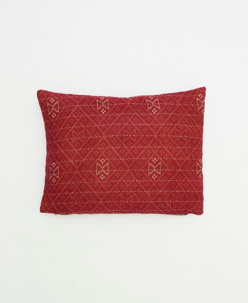 small lumbar pillow with removeable down feather insert
