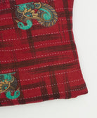 kantha embroidery on small throw pillow