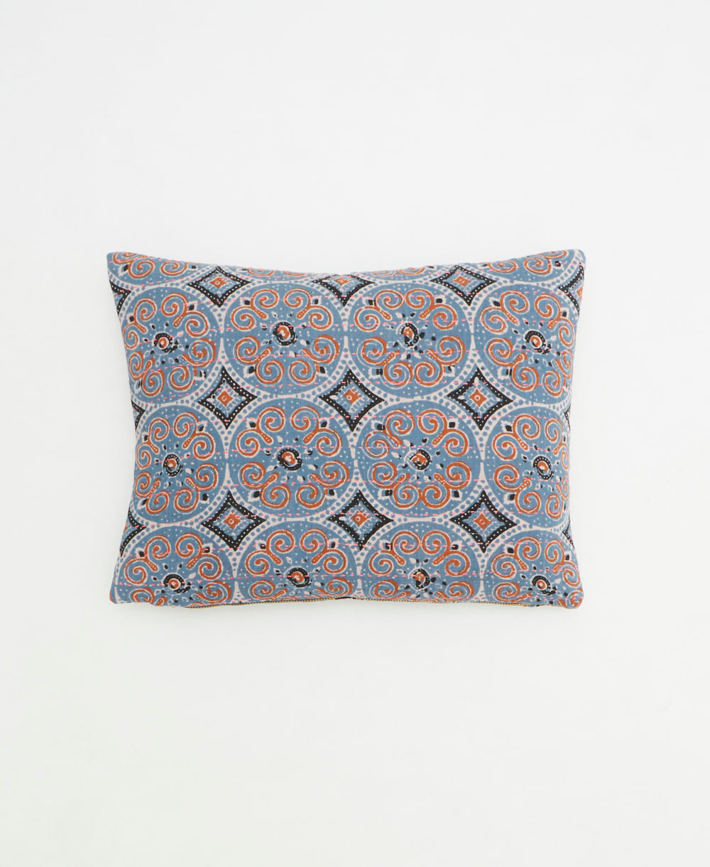 small lumbar pillow with removeable down feather insert
