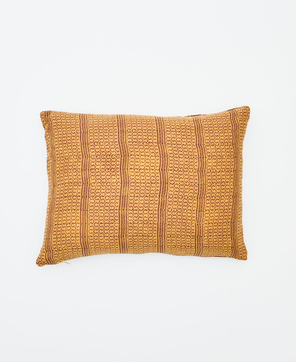 small lumbar pillow with removeable down feather insert