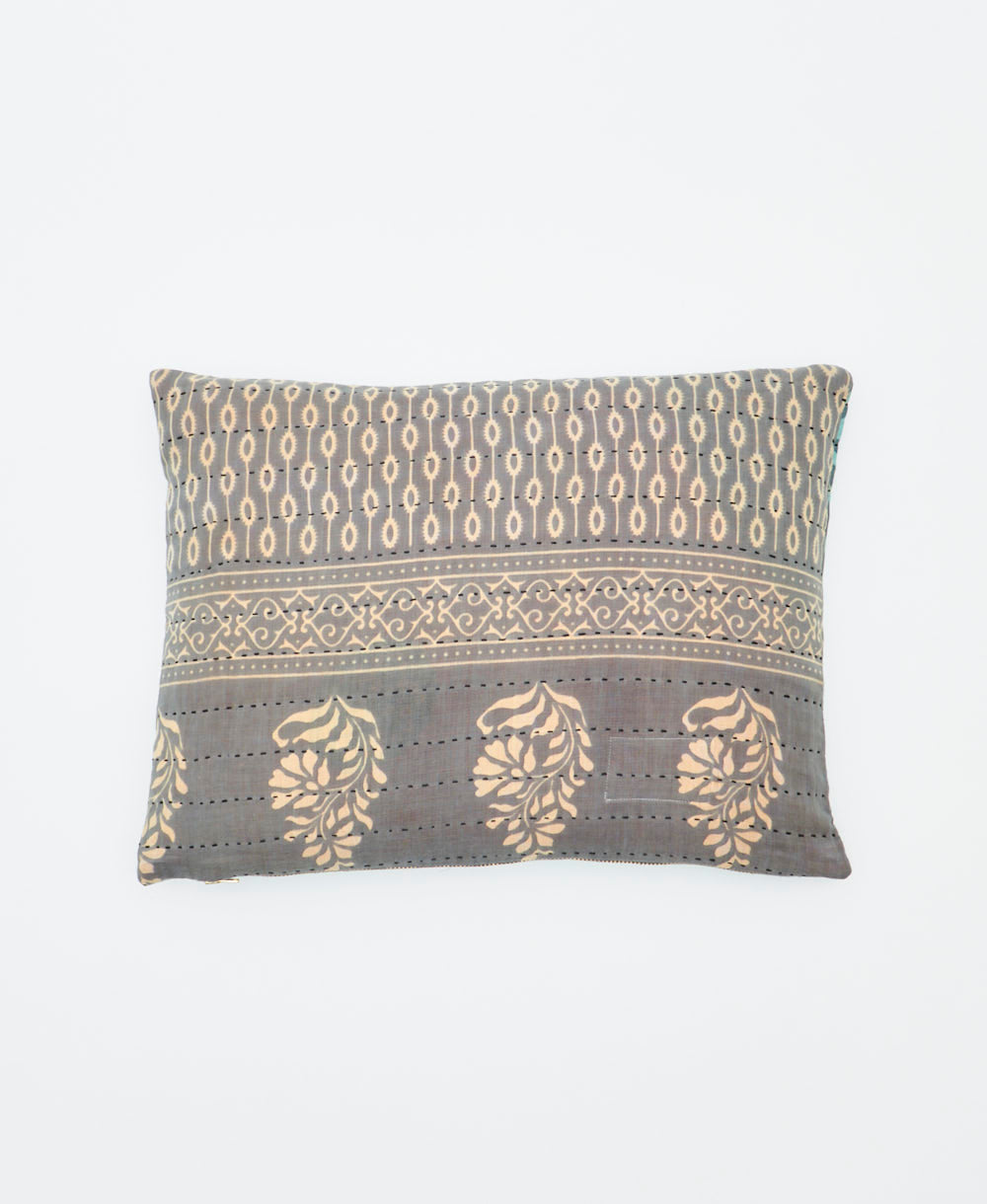 small lumbar pillow with removeable down feather insert