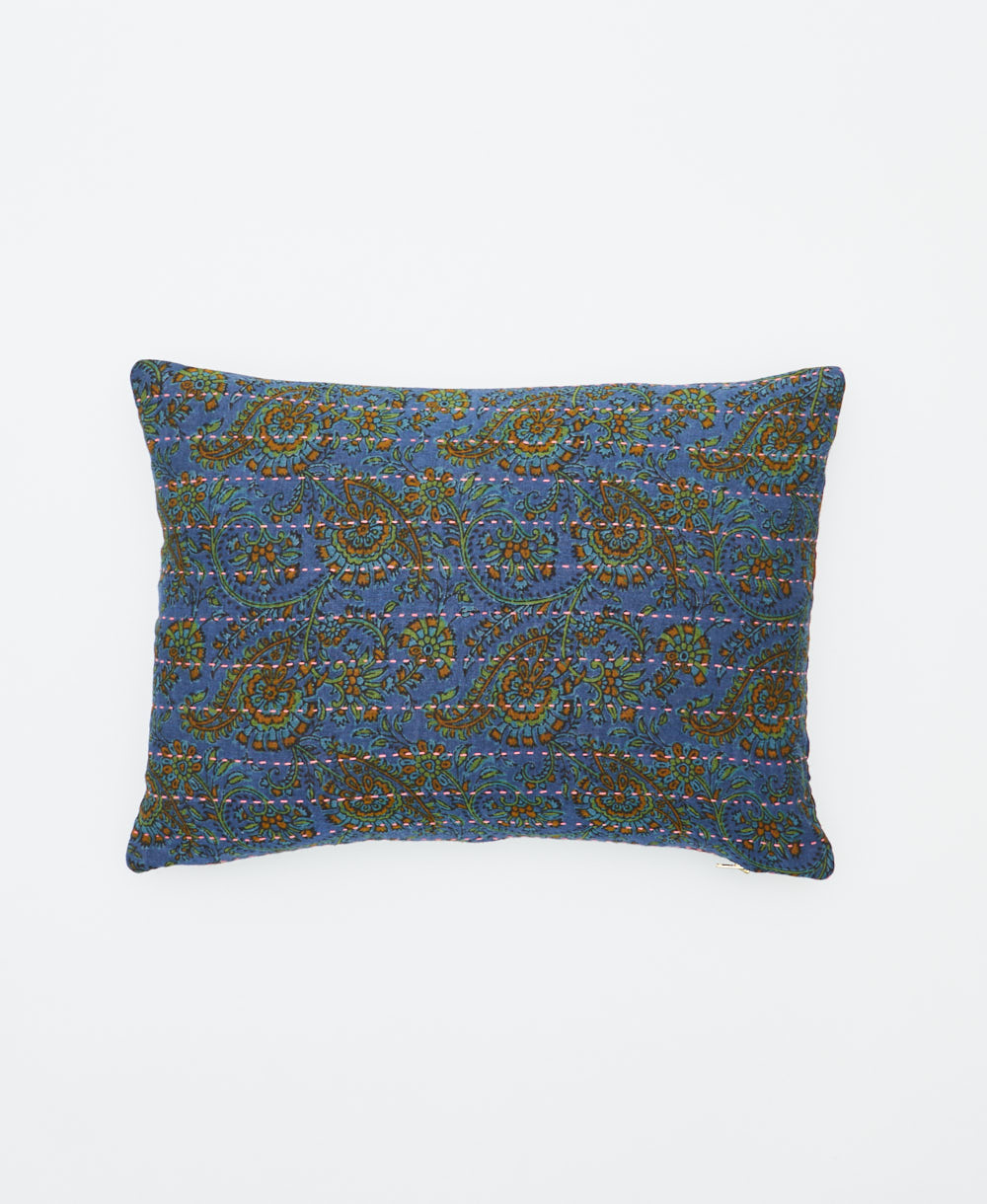 small lumbar pillow with removeable down feather insert