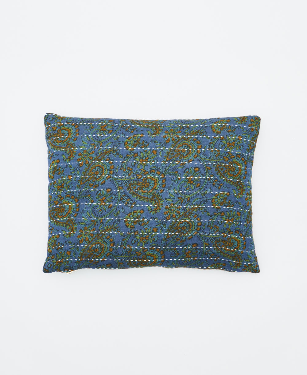 small lumbar pillow with removeable down feather insert