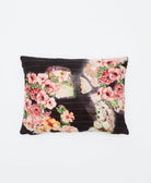 small pillow handmade in India from vintage cotton fabrics