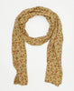 one-of-a-kind neutral floral print vintage kantha scarf perfect
for all seasons