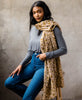 vintage kantha oversized straight scarf made from upcycled one-of-a-kind vintage cotton fabric