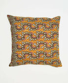 mustard yellow throw pillow with olive and maroon snake print