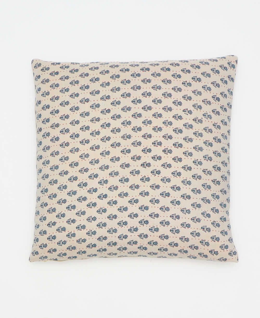 colorful throw pillow hand crafted by women artisans in india 