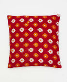 colorful throw pillow made using upcycled vintage sairs 