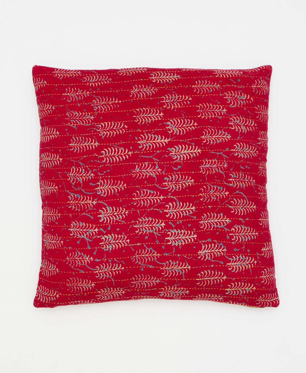 colorful throw pillow made by women